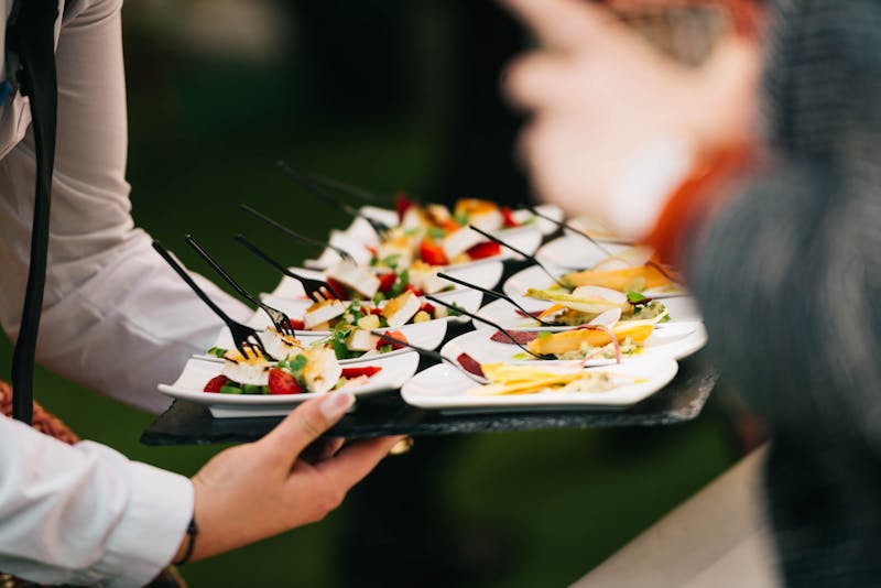 Catering at an event